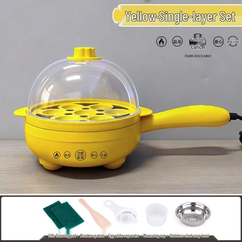 Canxiang Non-Stick Electric Frying Pan: Poached Eggs, Dumplings, Pot Stickers & Breakfast Cooker
