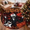 The Nightmare Before Christmas Pattern Round Rug, Indoor/Outdoor Mat, for Picnic, Gameroom, Bedroom, Office, Living Room, Home Decor Carpet, Birthday 
