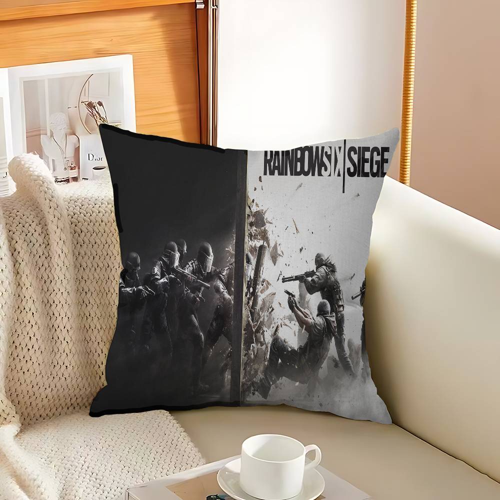 Game R-Rainbow Six Tom C-Clancy Pillowcase Toon Gift Cushion Cover Bedroom Home Sofa Chair Seat Decor Pillow Case