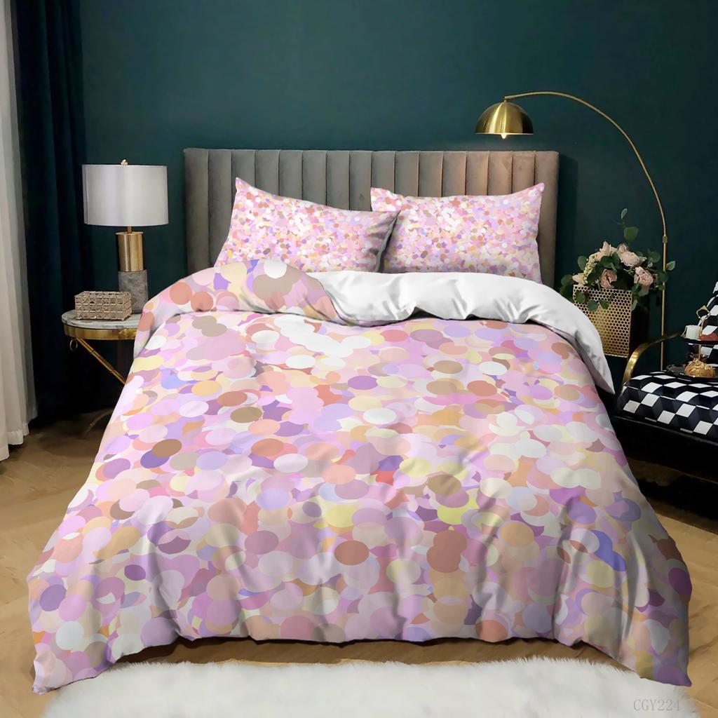 Colorful Abstract Art Duvet Cover Set 3 Piece Bedding Set for Girls Women Queen/King/Full/Twin Size Comforter Cover Quilt Cover