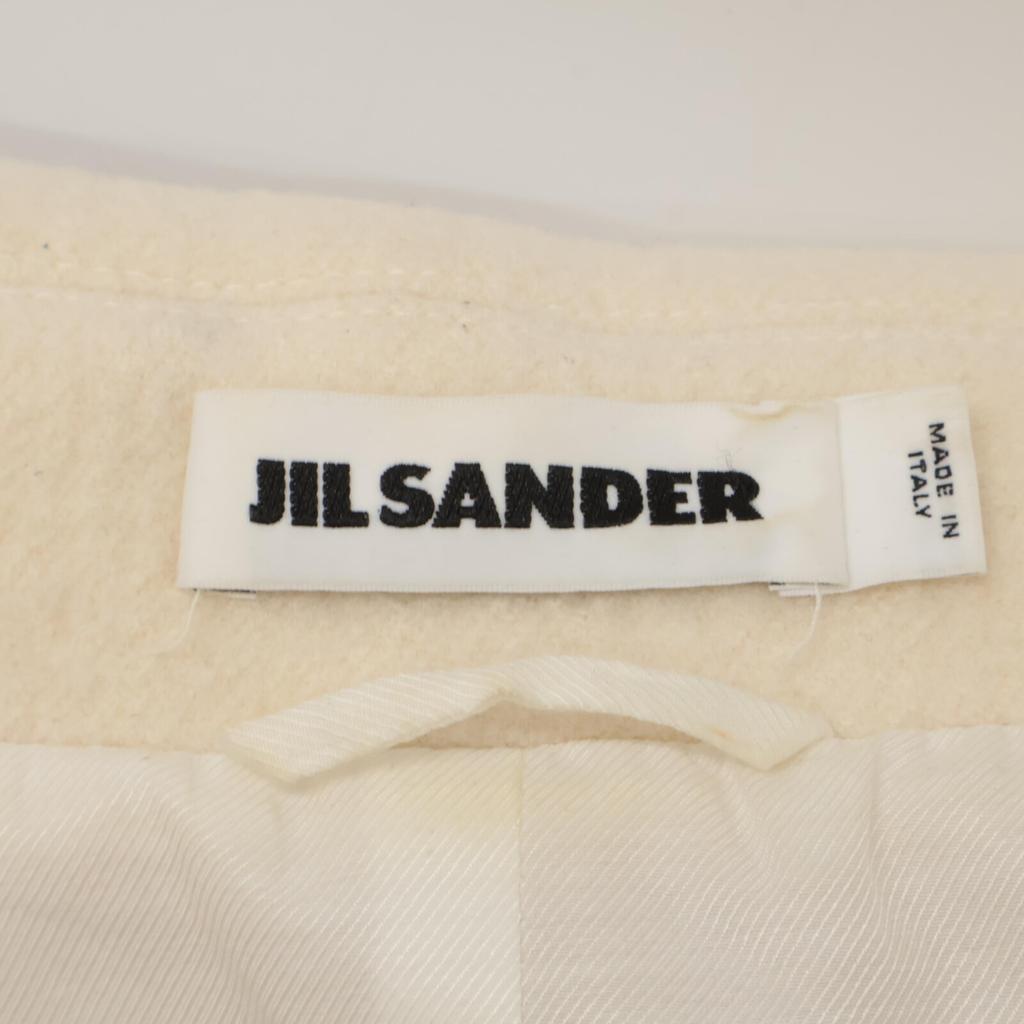 Jil Sander JSPN152110 Ivory Wool Coat/Jacket Coat 34 IvoryUsed