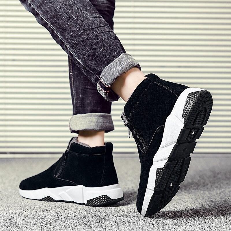 New Snow Boots Men 'S Warm Winter Casual Outdoor High -Top Shoes Sneakers Men 'S Snow Boots With Wool Lining Sneakers Men