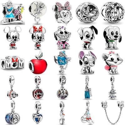 Copper Cartoon Animal Dog, Cat, Fish Bead Pendant Suitable For European Original Bracelet Diy Exquisite Jewelry