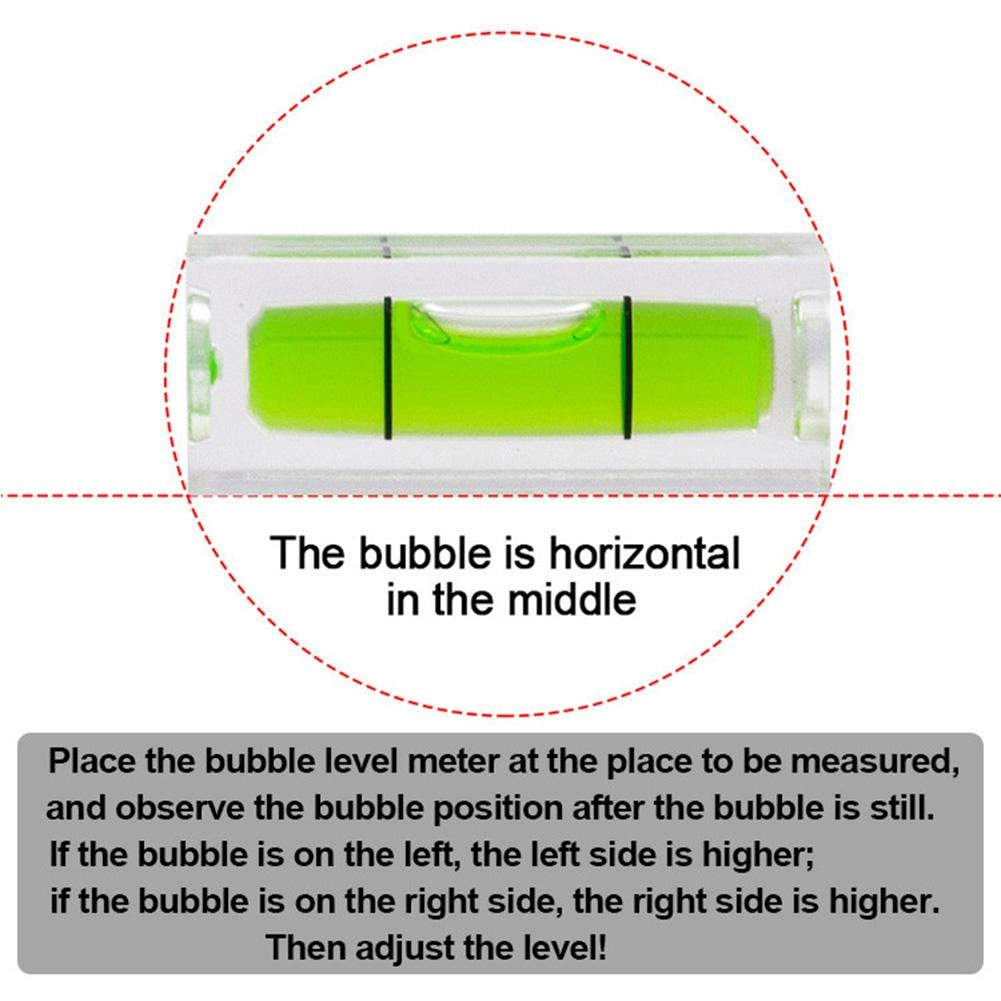 3Pcs Level Bubble For Leveling Tubular Level Leveller