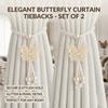 Handmade Butterfly Shaped Curtain Tieback Sequin Curtain Buckle  Window Treatment