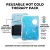 Reusable Cold Hot Therapy Gel Ice Pack With Wrist Strap For Sports Injury Relief