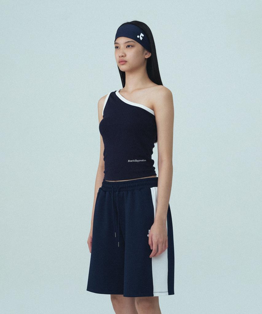 REST&RECREATION One Shoulder Sleeveless - Navy