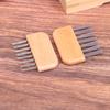 1Pc Wooden Handle Comb Cleaner Delicate Cleaning Removable Hair Brush Comb Cleaner Tool Handle Embeded Tool
