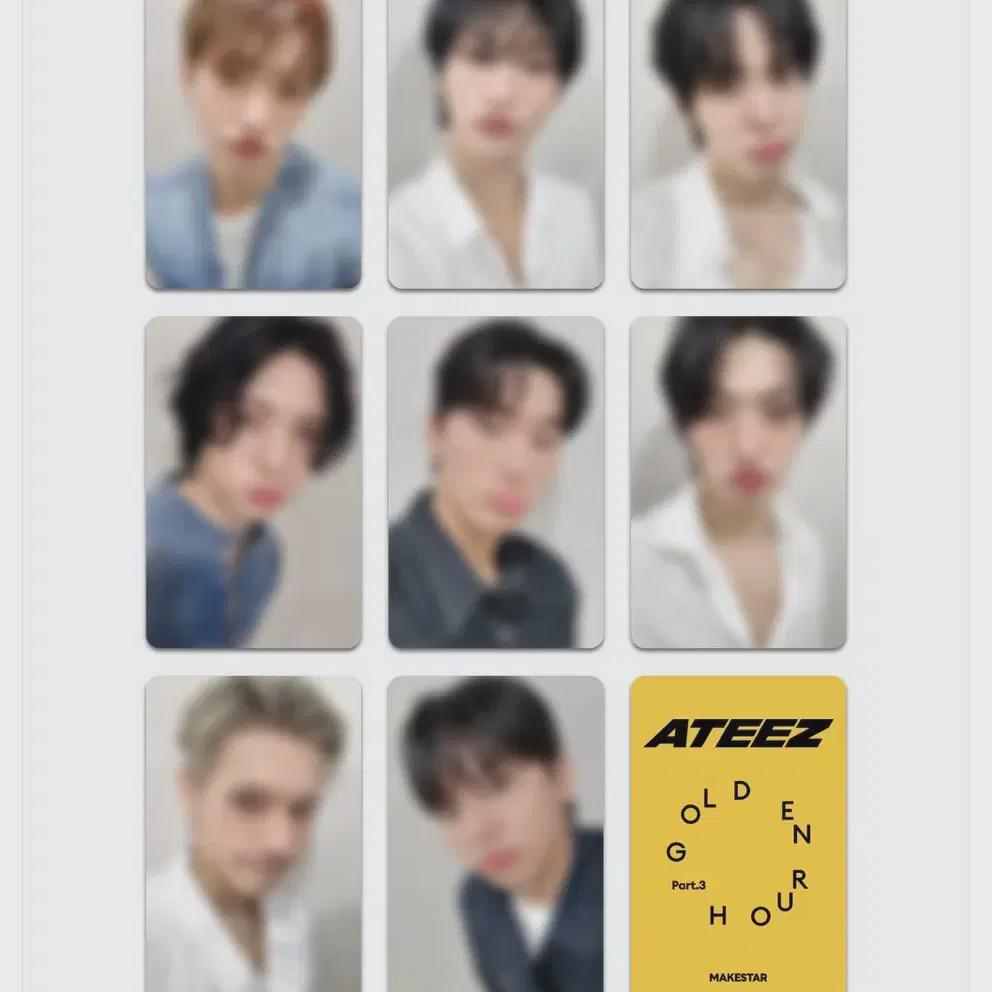  Ateez Gh Pt3 Makestar Video Call Unreleased Photocard