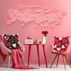 Valentine's Day Couple Love Sofa Pillow Cover Home Decoration Pillow Cover Linen Printed Cushion Cover