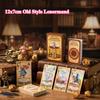 Carte Lenormand Vecchio Stile 12x7cm per Predire la Fortuna 40pz Lamina d'Oro Impermeabili Giochi di Divinazione del Destino Carte Oracolari in Scatola Rigida