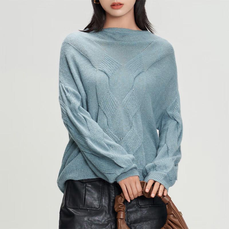 

Tatou Women s Lightweight Wool Long-Sleeve Knit Sweater S