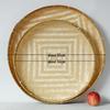 Large Round Bamboo Woven Winnowing and Drying Basket Tray