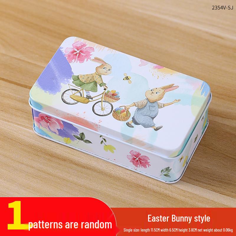 Adorable Cartoon Chocolate & Cookie Tin Box - Children's Gift or Wedding Favor Storage