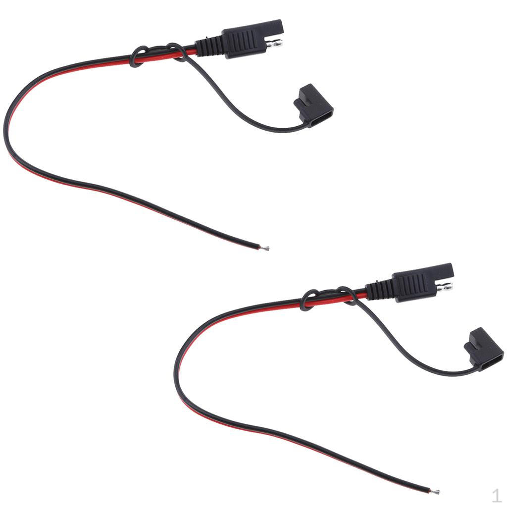 

2 шт. 300 мм 18AWG Кабели-адаптеры для удлинения аккумулятора солнечной панели со штекером SAE