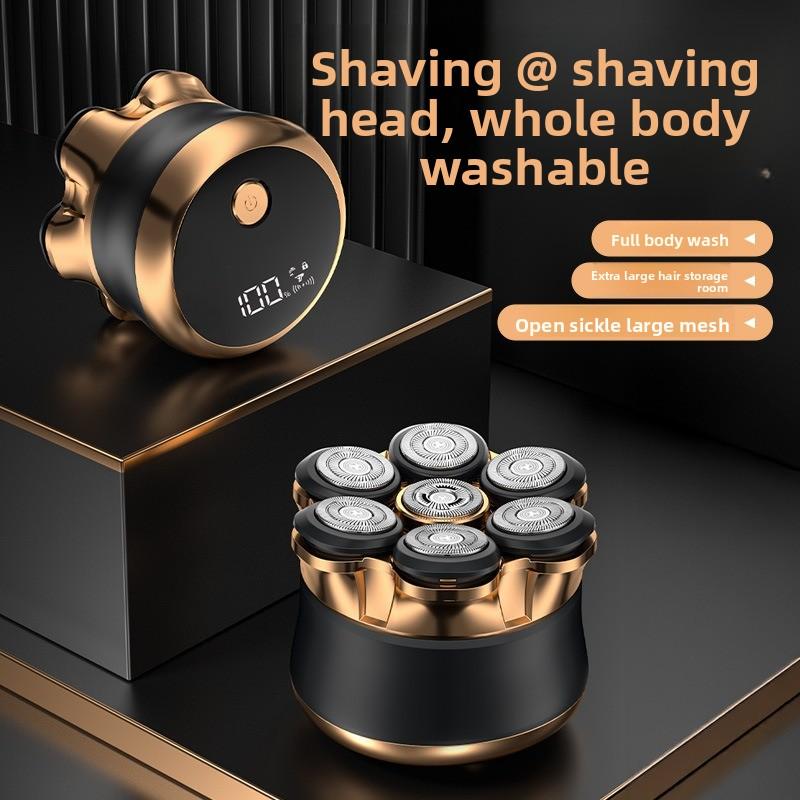 Mini Electric Shaving Kit - Portable Men's Beard Trimmer - Rechargeable Water-washable Beard Knife
