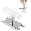 Reusable White Bottle Opener Stainless Steel 9.2x6.4cm Jar Opener Lid Remover Picnic