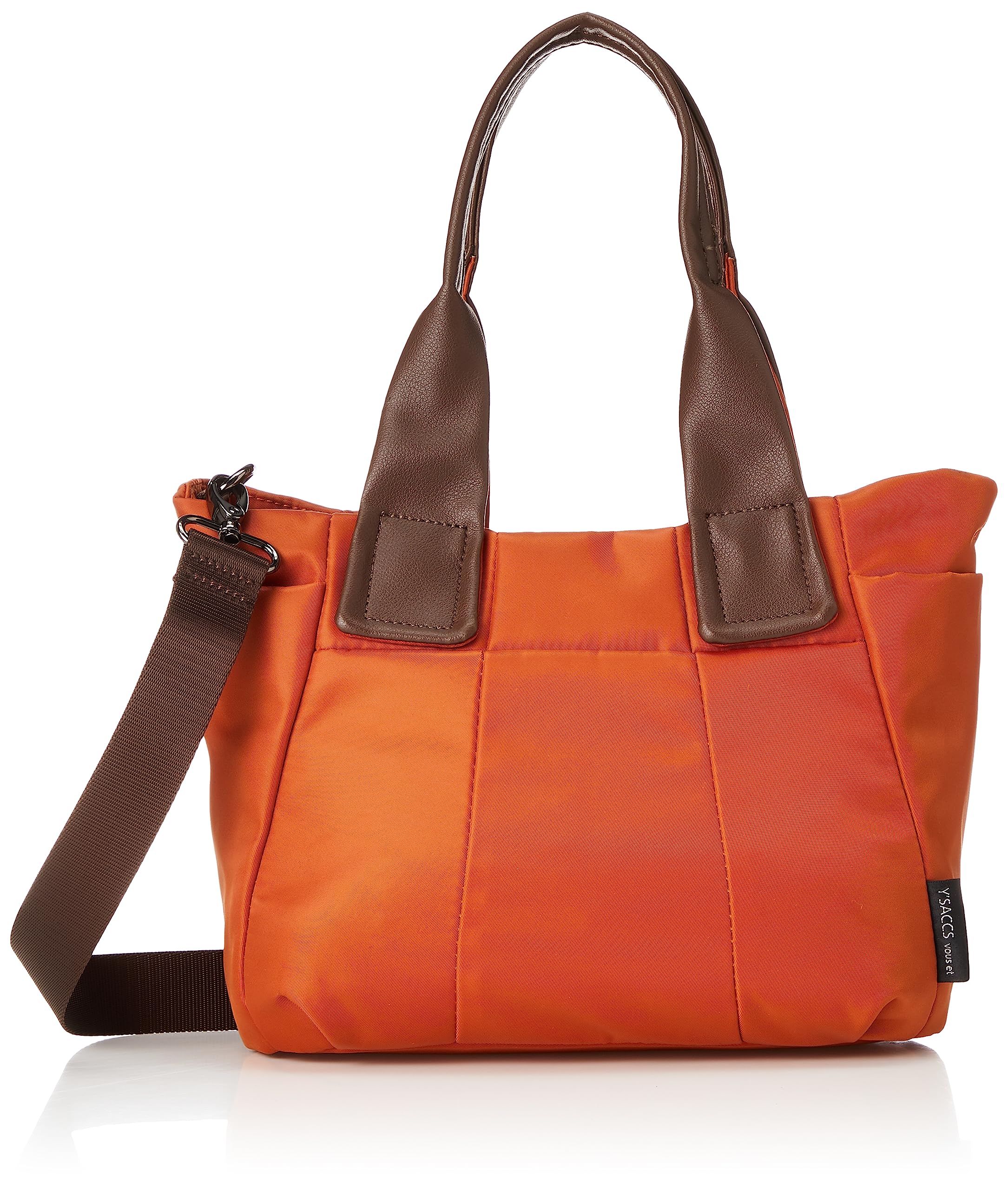 

Сумка-тоут vous et nylon размера для кирпично-коричневого [Isaac] двусторонняя сумка-тоут с отворотом, S, женская, (46)