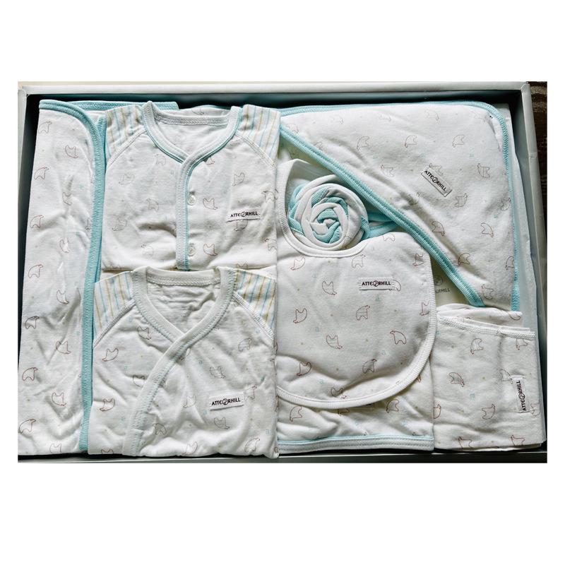 Four Seasons Baby Gift Box: Pure Cotton Clothes & Supplies for 100 Days & Full Moon Celebrations.