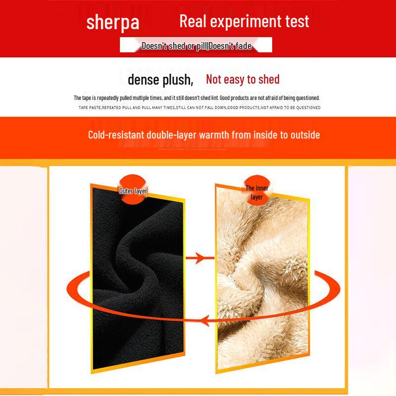 Men's Winter Fleece Lined Casual Pants