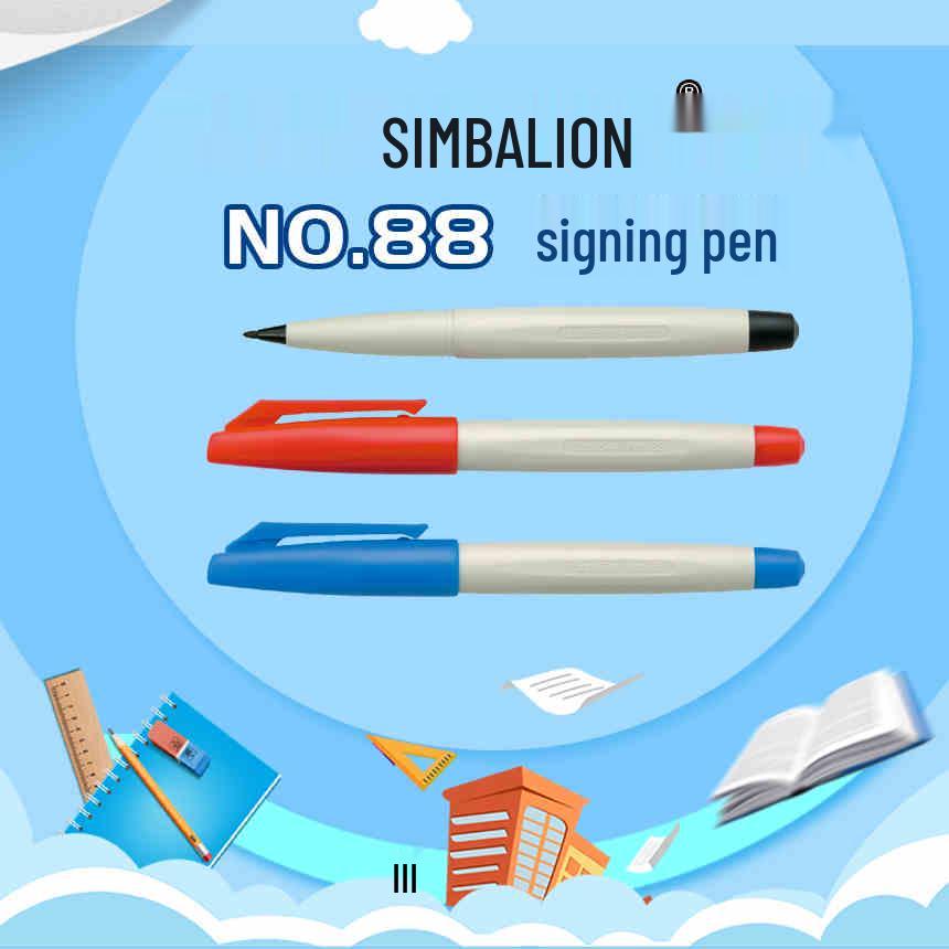 Taiwan Lion 88 Refillable Fine Tip Red Fineliner Marker Pen