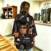 Women's Halloween Printed Hoodie 3/4 Sleeve Pullover Casual Tunic for Party
