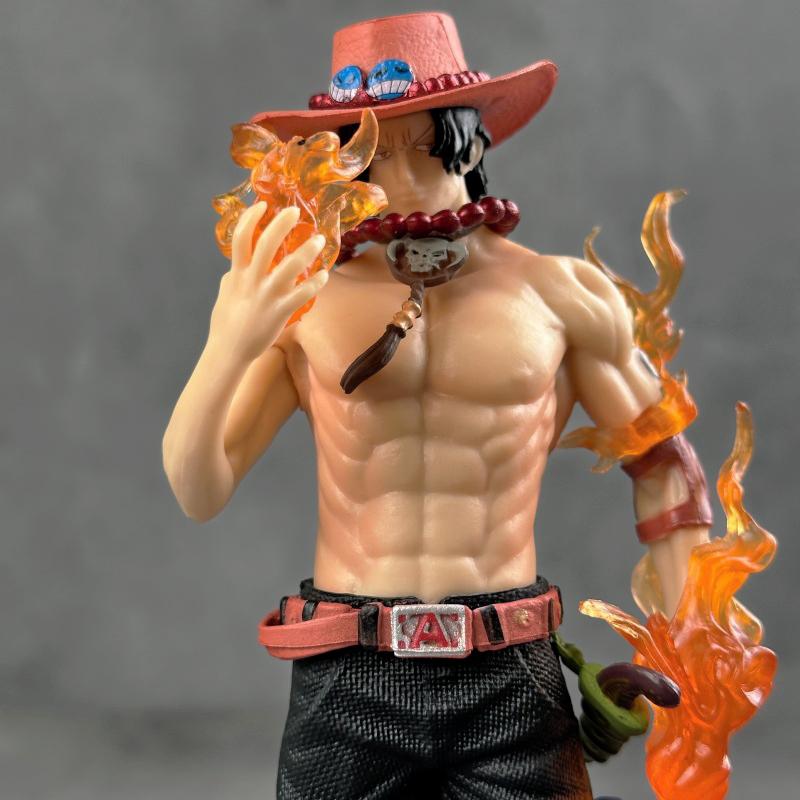 Figur One Piece DX10th Anniversary Fire Fist Escal D Ace Ruffy Brother Spielzeug Japan Anime Sammlerfiguren PVC Modell Spielzeug