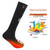 Unisex Electric Heated Long Tube Ski Socks - USB Constant Temperature for Outdoor Sports