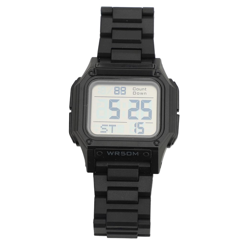 Digital Watch 50m Waterproof Backlit Display Electronic Watch with Alarm Clock Stopwatch Countdown