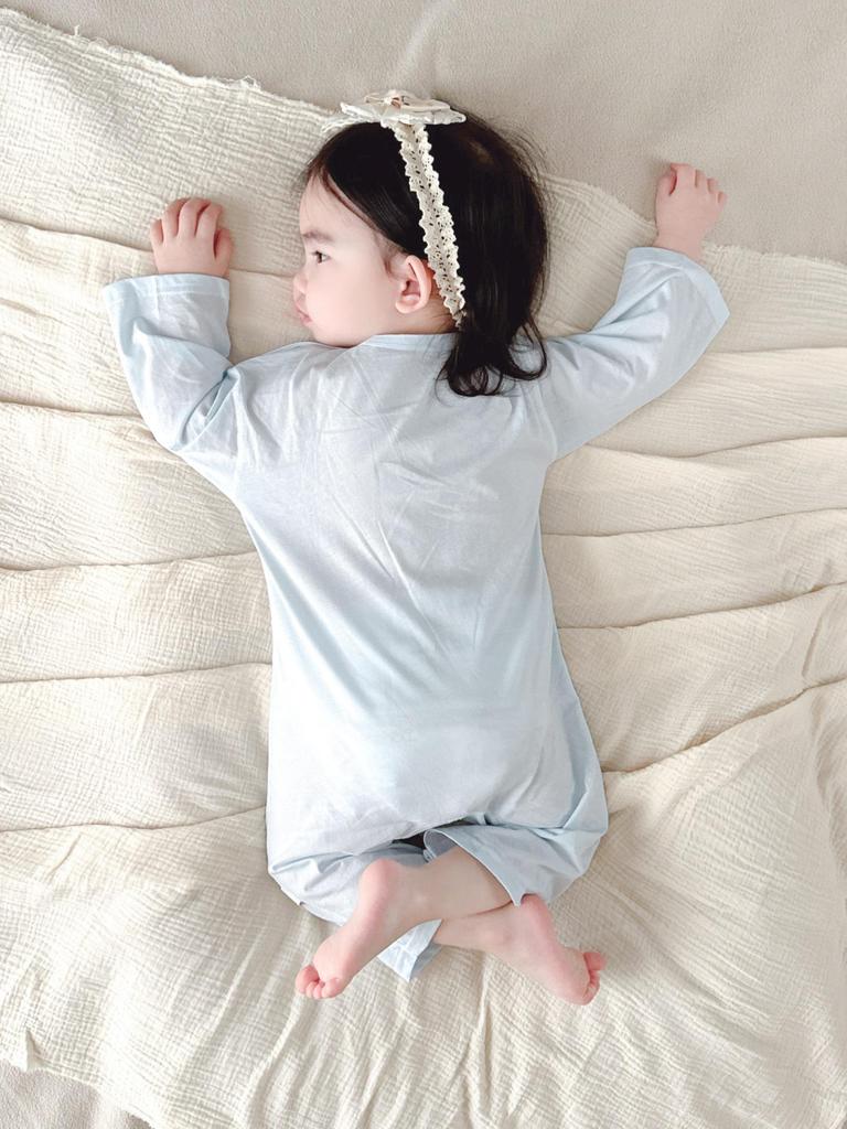 Tagless Pure Cotton Long-Sleeved Infant Pajamas, Breathable Close-Fitting Bodysuit, Newborn Spring/Summer Crawling Outfit