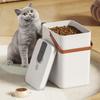 Vacuum Pet Food Bucket 13L Large Capacity Plastic Vacuum Sealed Pet Food Storage Bin for Dog Cat Food