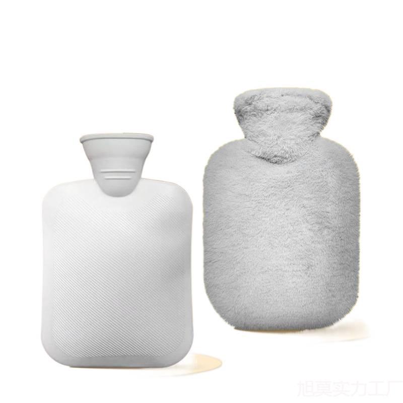 Explosion-Proof Faux Rabbit Fur Hot Water Bottle & Hand Warmer for Girls – Heat Compress for Stomach & Feet