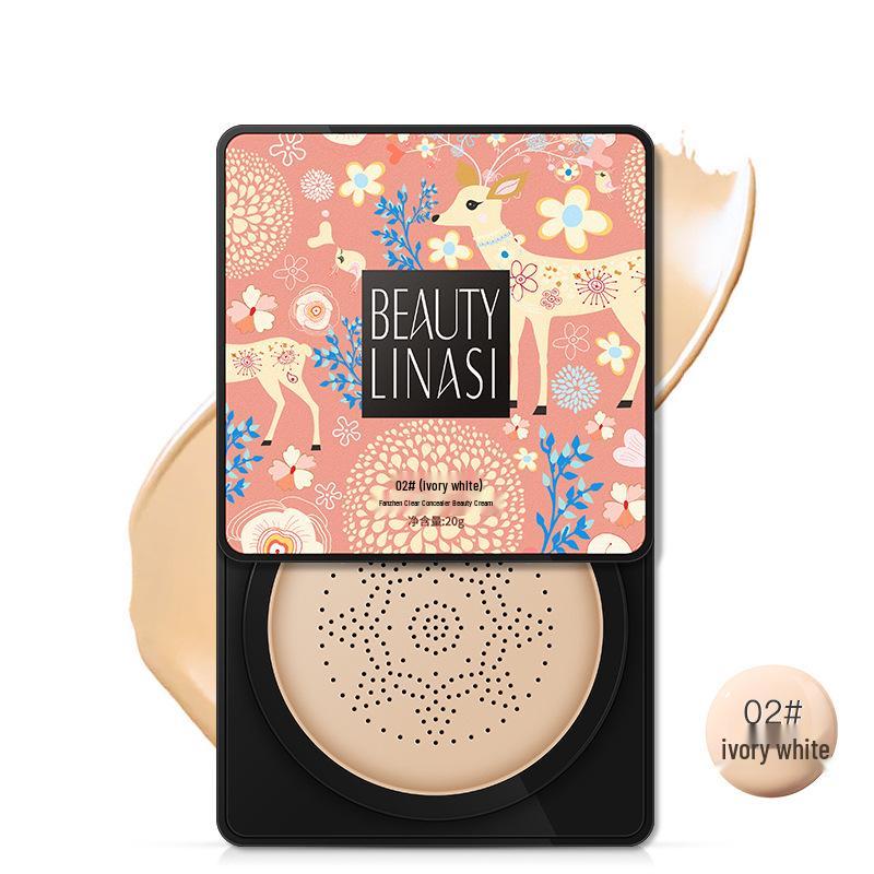 

Fanzhen Mushroom Cushion BB Cream Foundation: Lightweight, Clear Coverage, Face Sculpting & Concealing, with Makeup Sponge.