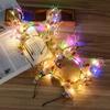 Luminous Reindeer Antler Headband with Rabbit Ears for Parties & Christmas