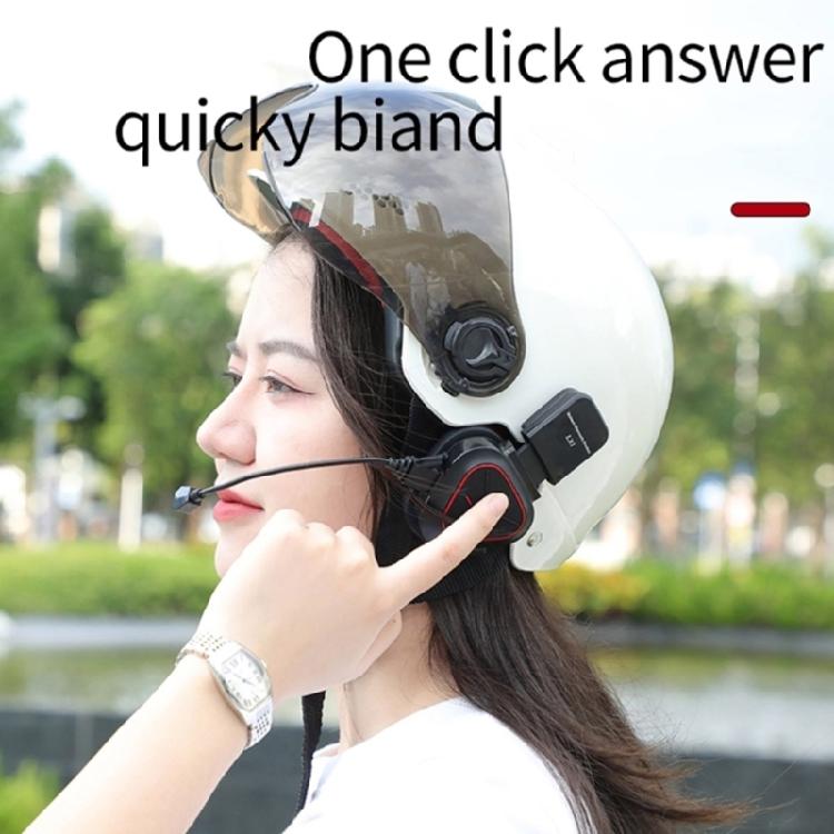 Handfree Headset for Helmets, Delivery Riders, Waterproof, Powerful Sound, 350mAh Long Battery Life, and Comfortable Fit
