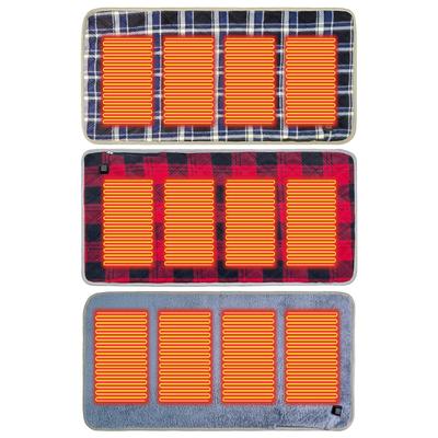 Almofada de Aquecimento USB 5V Aquecedor de Assento Temperatura de 3 Níveis Dobrável Almofada de Assento Aquecida Power Bank Não Incluído para Camping Pesca Escritório