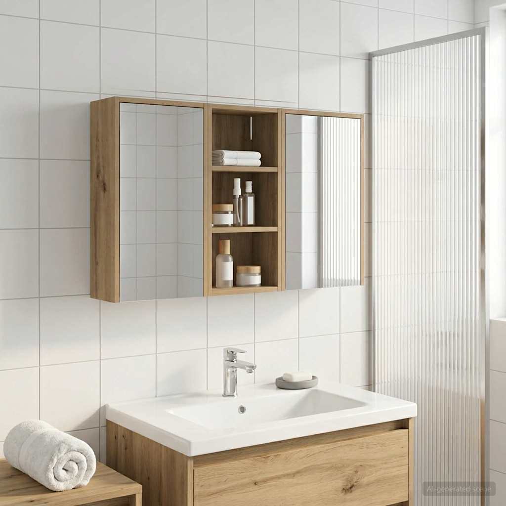 Bathroom Cabinet Set 3 pcs 116 x 16 x 62.5 cm Engineered Wood