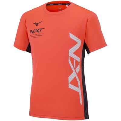 Mizuno Trainingsshirt Kurzarm Schlank Neon 32JA2210 N-XT Wear, T-Shirt, Passform, Herren Flamme, XL,