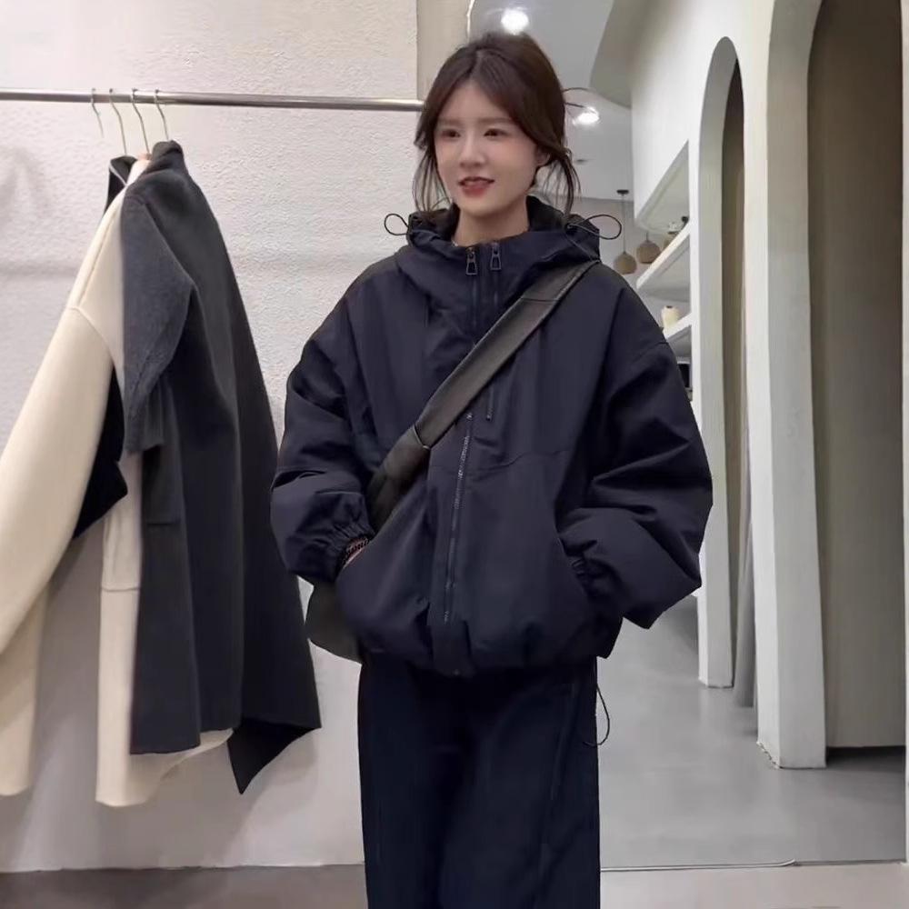 Double Zip Design Coat Women's Casual Jacket