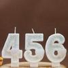 White Number Birthday Candles - DIY Creative Party Decorations for Cakes
