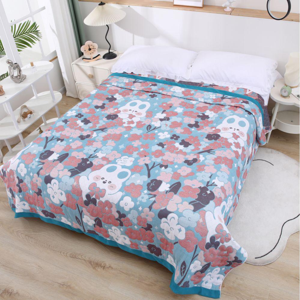 Six-Layer Gauze Adult Blanket, Air Conditioning Blanket, Summer Quilt, Towel Blanket, Gauze Cover Blanket