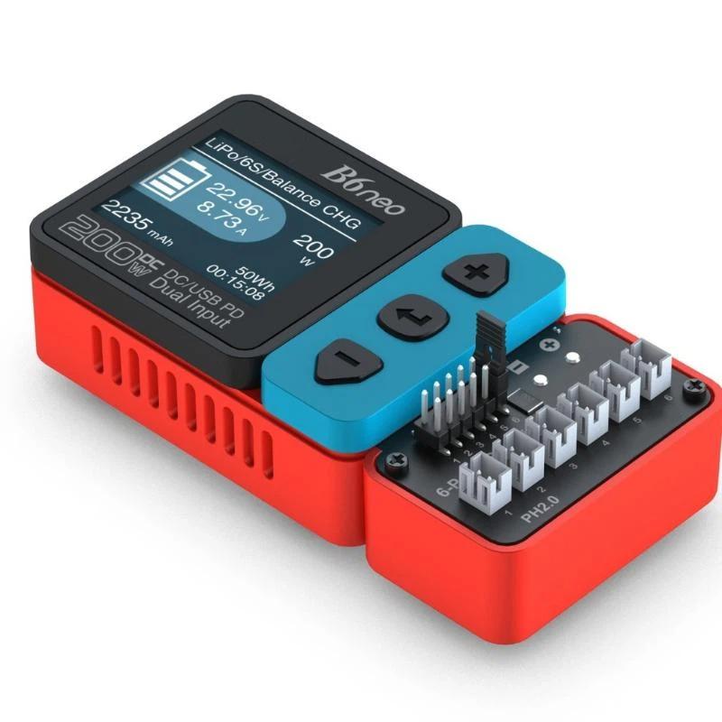 1Pcs OSH 6-Port 1S Battery Charging Hub For LiPo LiFe Li-ion LiHV Supported B6neo B6neo 2 B6neo+ B6ACneo Battery Charging Hub