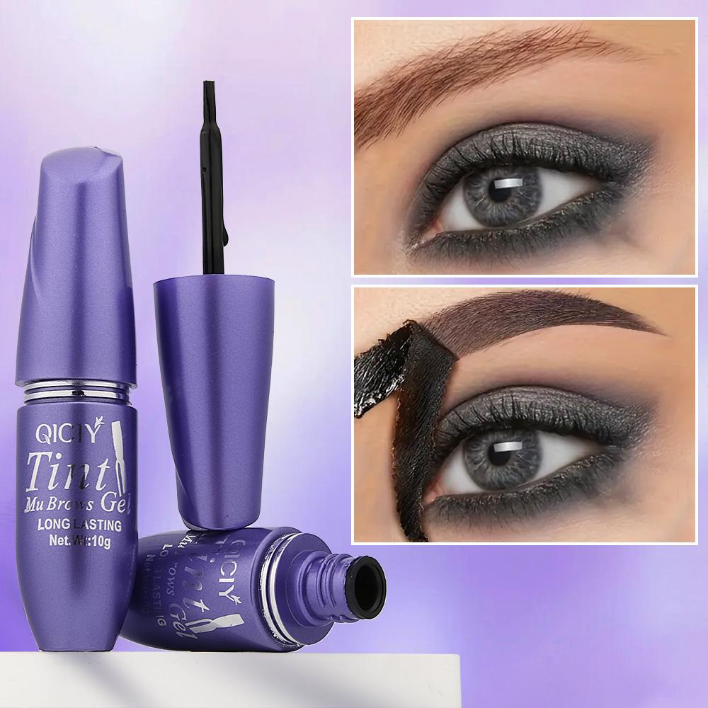 Crème Teinture Sourcils Semi-Permanente Peel Off Imperméable Résistante à la Sueur Gel Sourcils Naturel Longue Tenue Maquillage Sourcils Sauvages Strippés