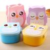 Adorable Owl Design Kids Bento Box With Premium Quality Materials And Utensils Included
