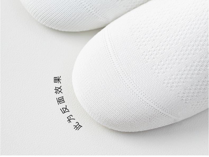 Children's Summer Breathable Mid-Calf Cotton Mesh Socks - White, Seamless, Right-Angle Design