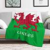 Cymru Wales The Welsh Dragon Flag Throw Blanket Fade Resistant Durable Throw Blanket