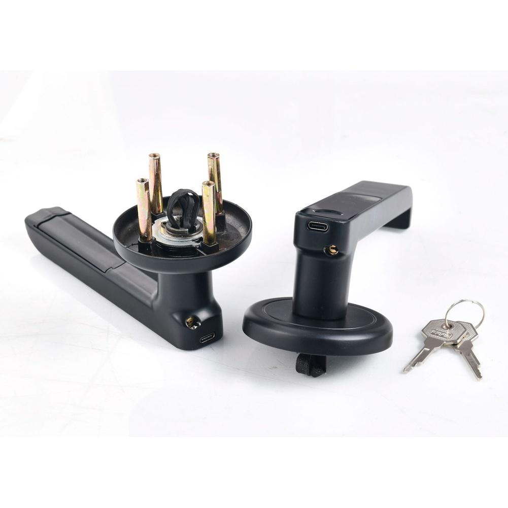 

For Wood Door Fingerprint Lock Wireless Keyless Entry with App Remote Control Password Mechanical Key No Drill Needed China Mainland