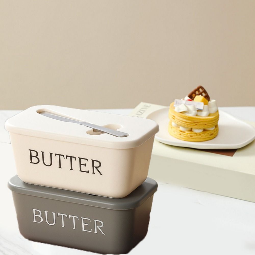 Food Grade Butter Storage Box Rectangular Butter Keeper Container Butter Container for Home