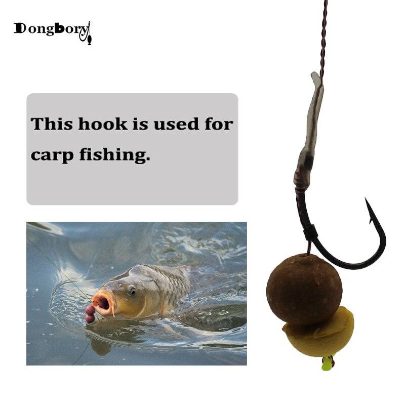 100 PZ Ami da Carpa con Gambo Curvo Rivestiti in Teflon con Ardiglione Forgiati Pesantemente Affilati Chimicamente Amo da Pesca alla Carpa Nero Opaco Punta dell'Amo
