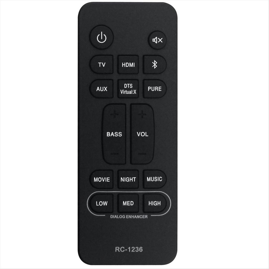 Replace RC-1236 Remote Control for Home Theater Sound Bar System RC1236 -S216 DHTS216 -S216H DHTS216H
